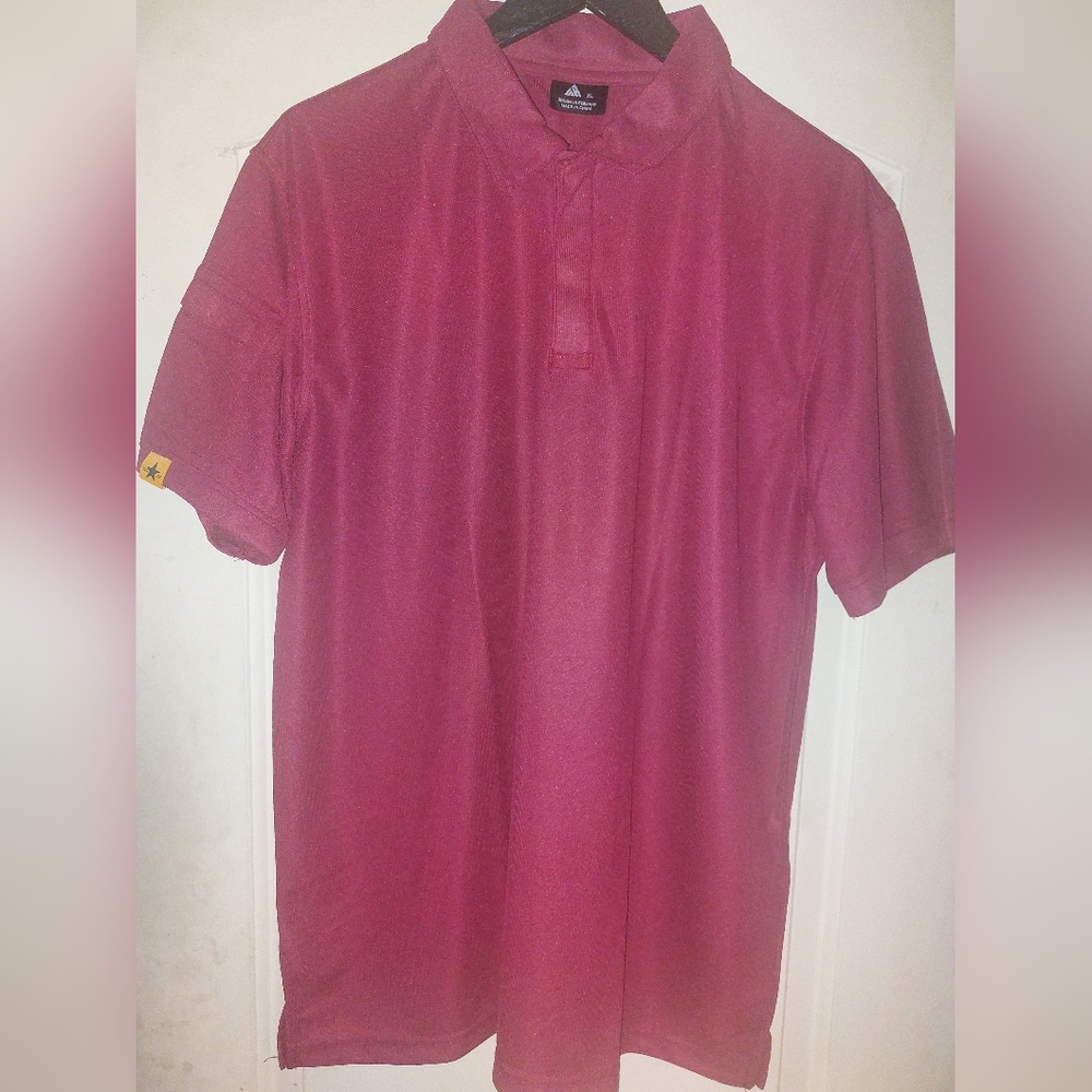 Men's Maroon Golf Polo Shirt